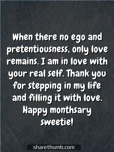 2nd monthsary message for her